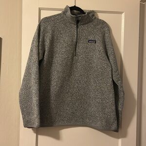 Patagonia Heather Gray Fleece Pullover LIKE NEW